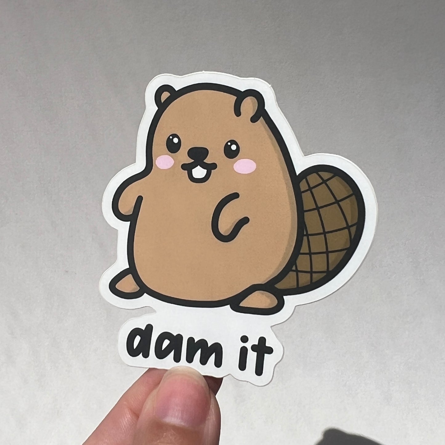 Dam It Sticker