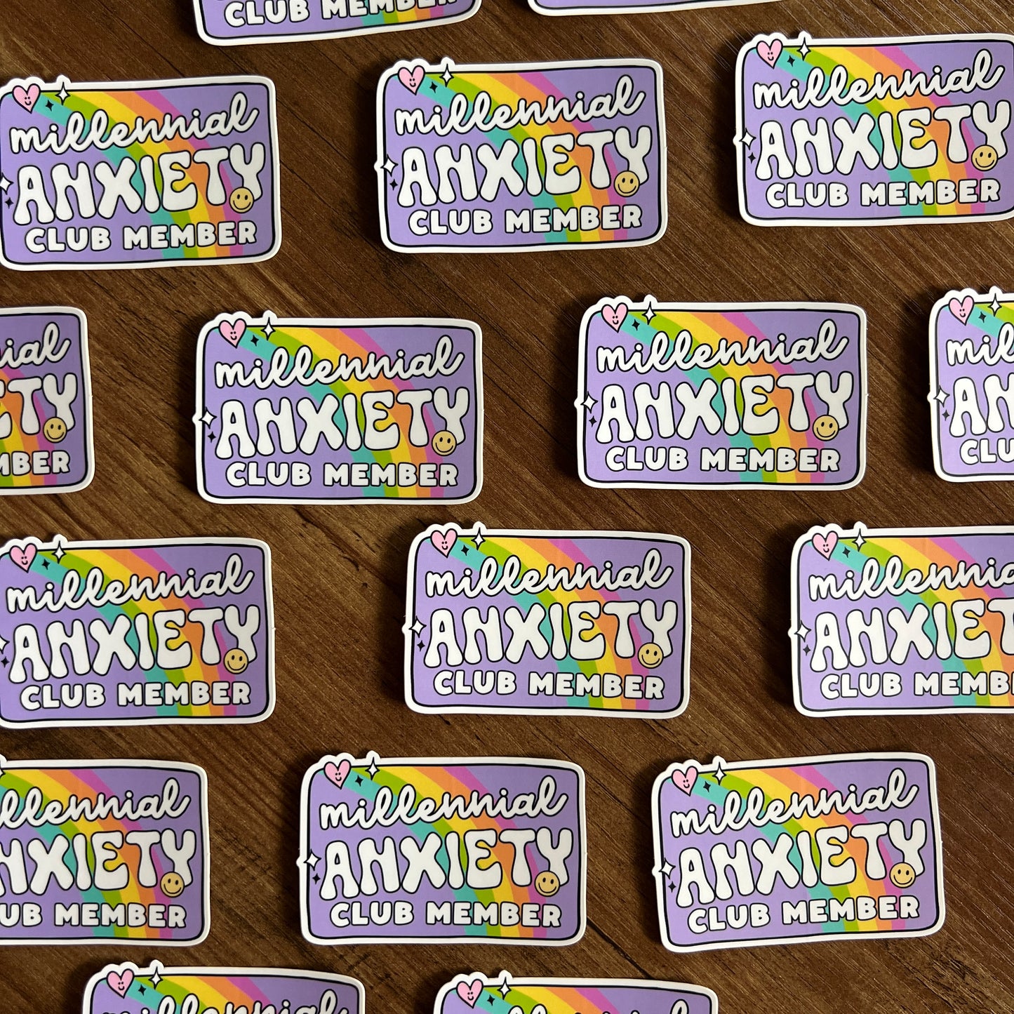 Millenial Anxiety Club Member Sticker