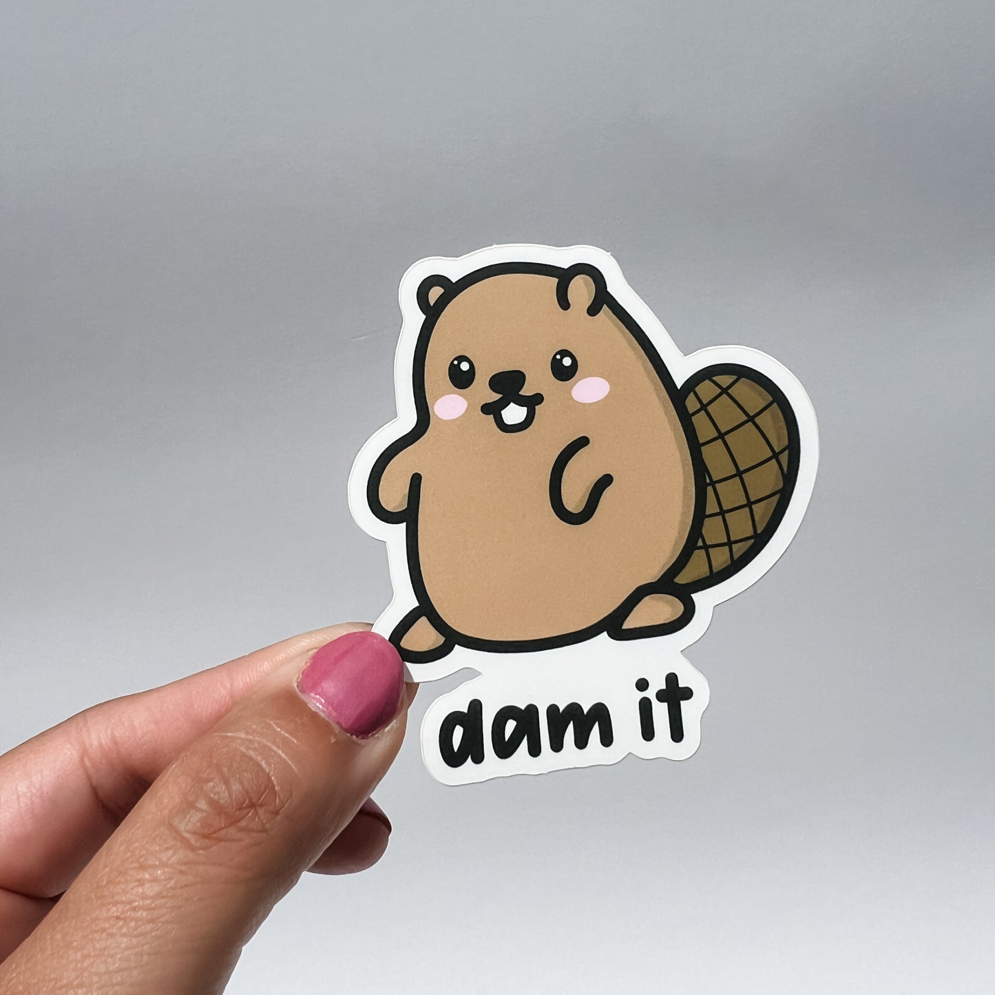 Dam It Sticker