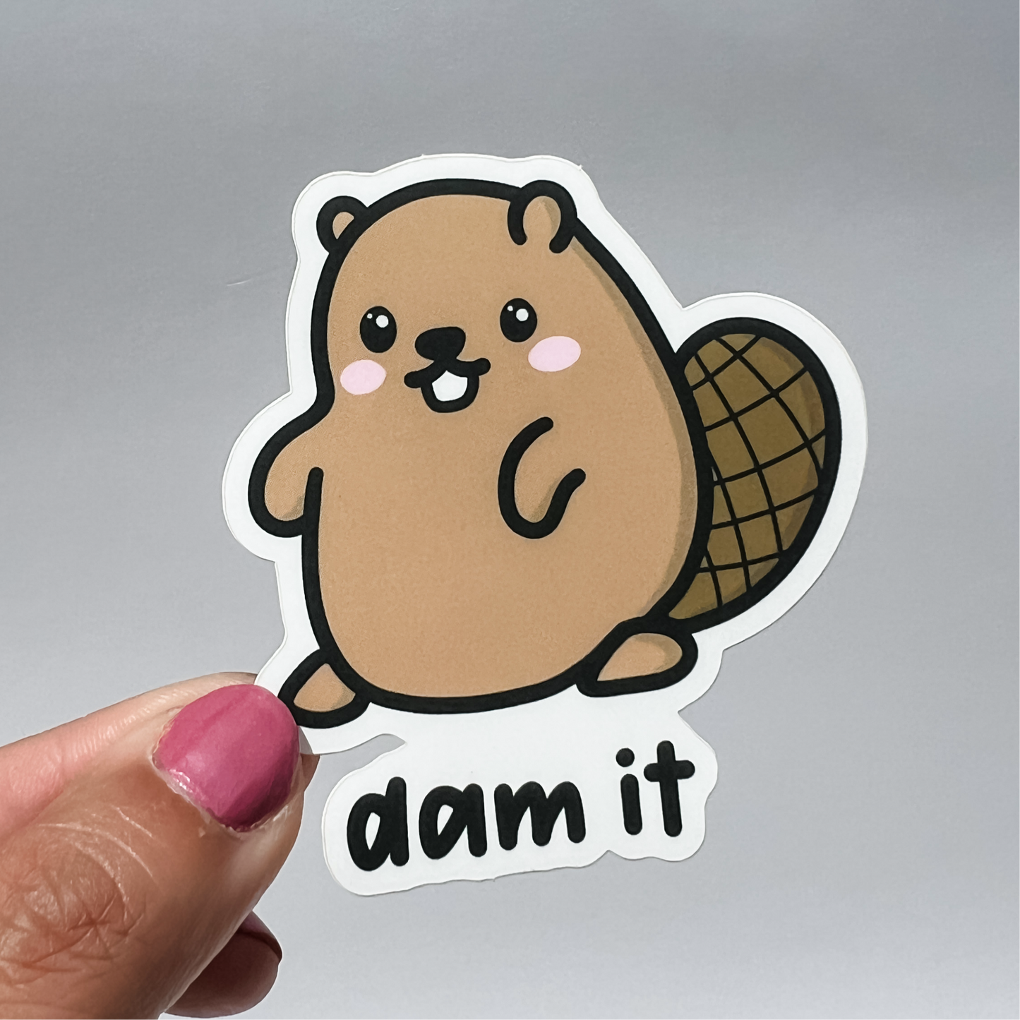Dam It Sticker