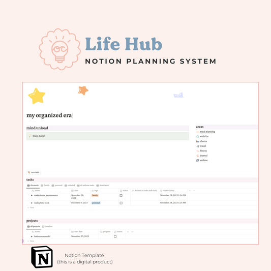 Life Hub Notion Template