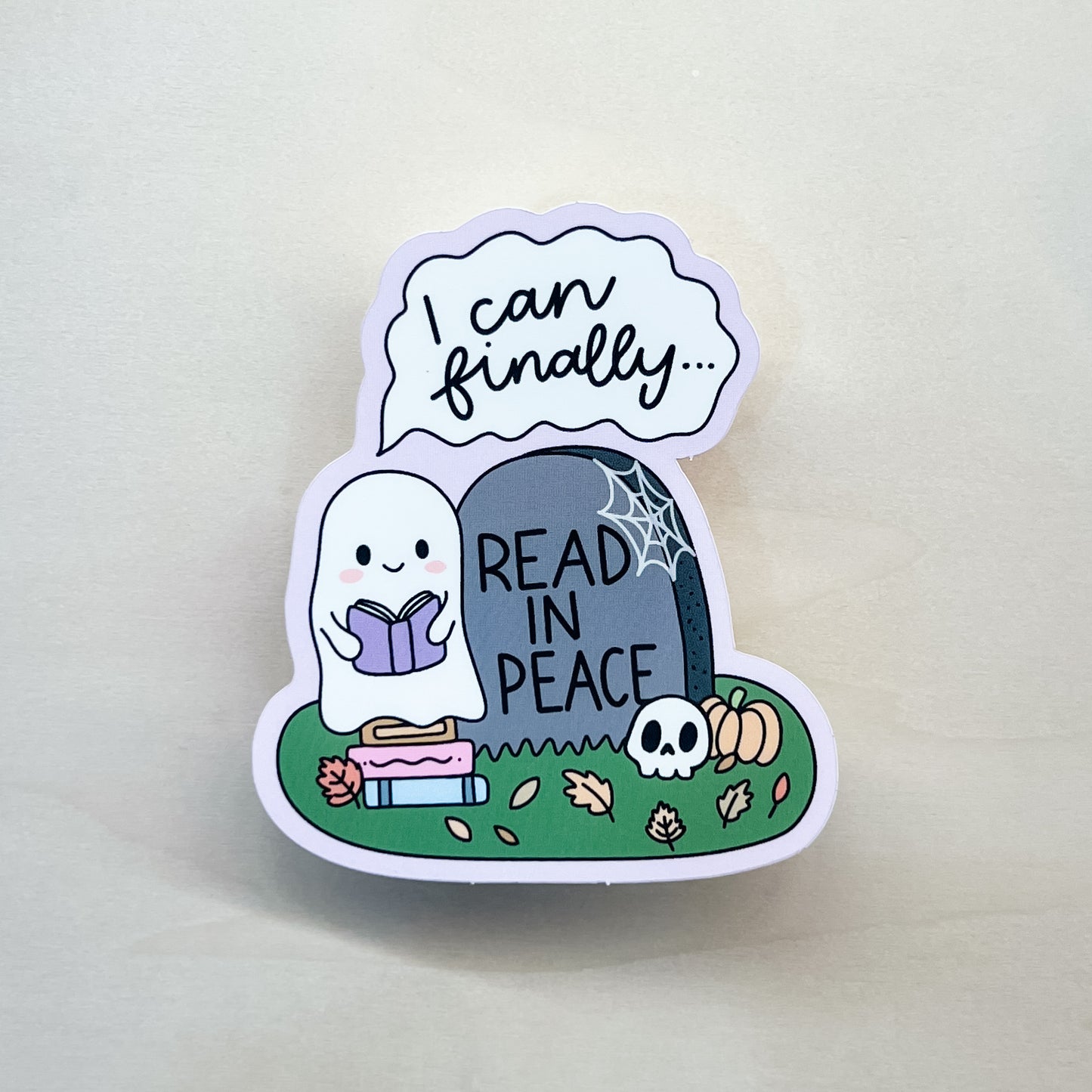 Read In Peace Sticker