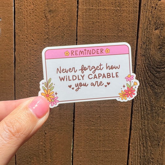 Wildly Capable Sticker