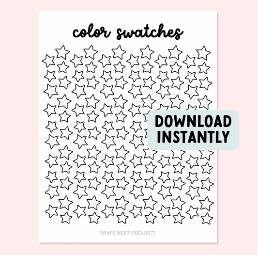 Free Download: Color Swatch Page