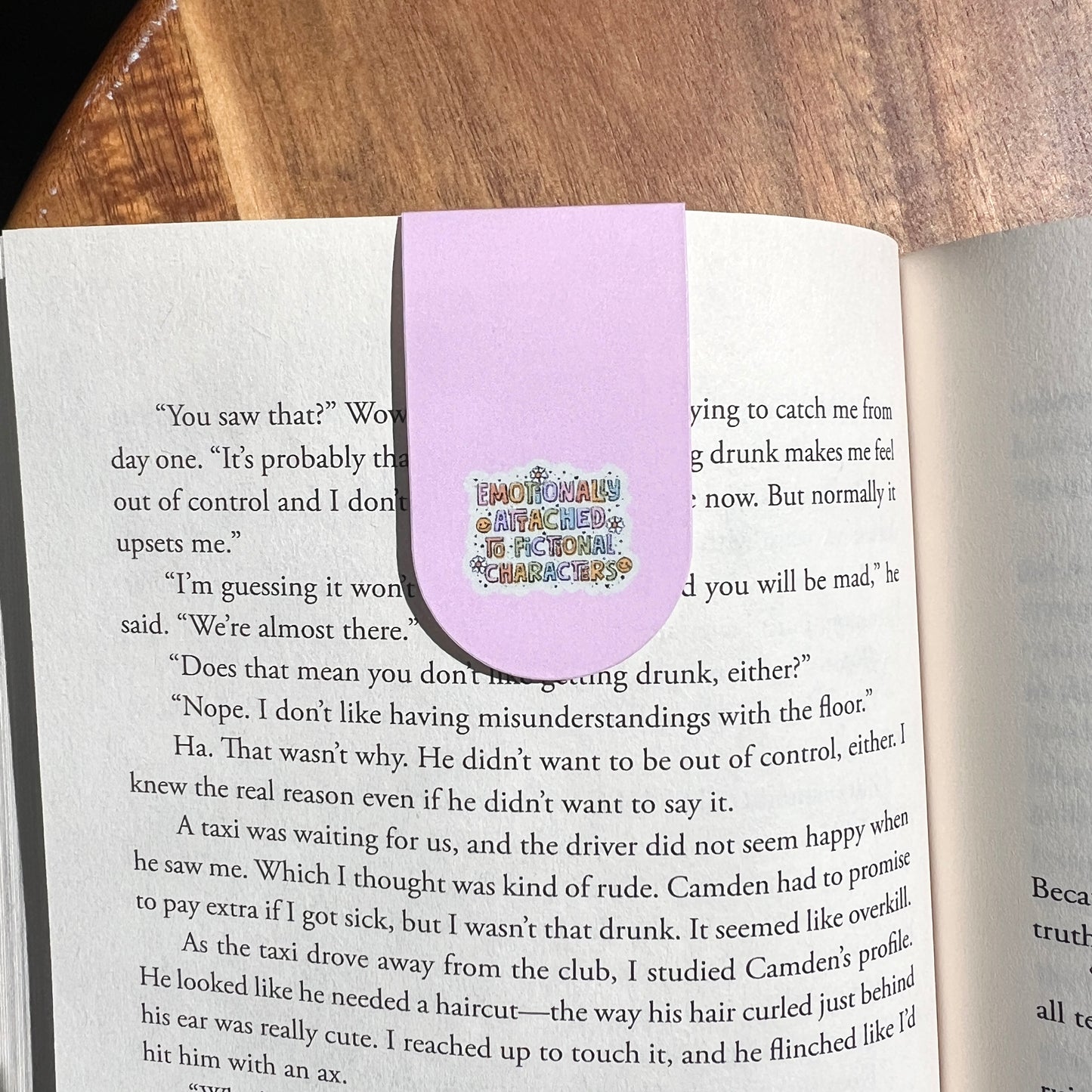 Emotionally Attached to Fictional Characters Magnetic Bookmark