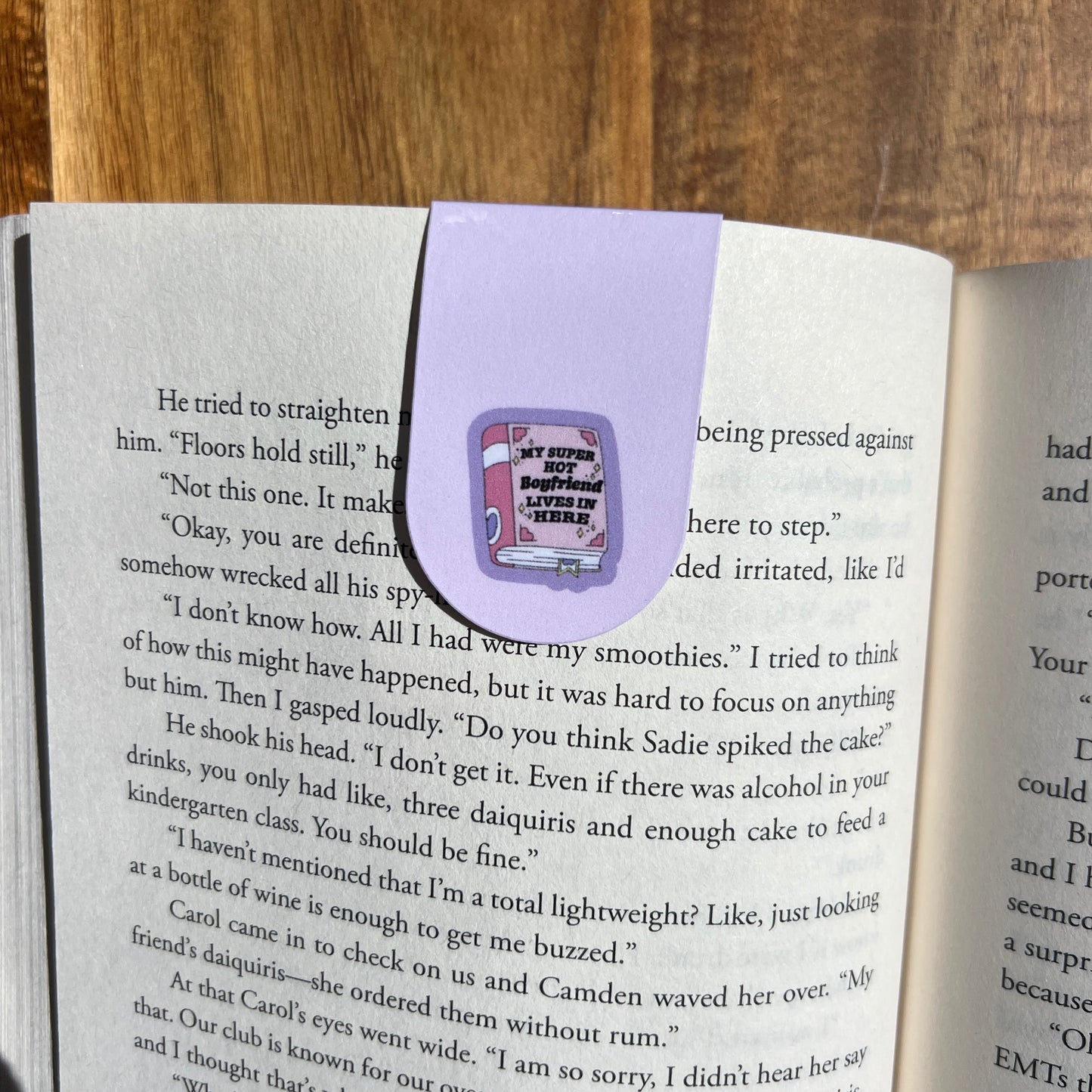 My Super Hot Boyfriend Magnetic Bookmark