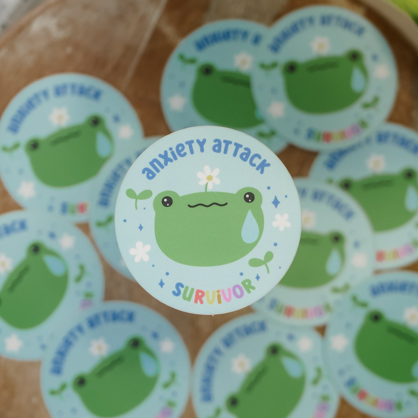 Anxiety Attack Survivor Froggy Sticker