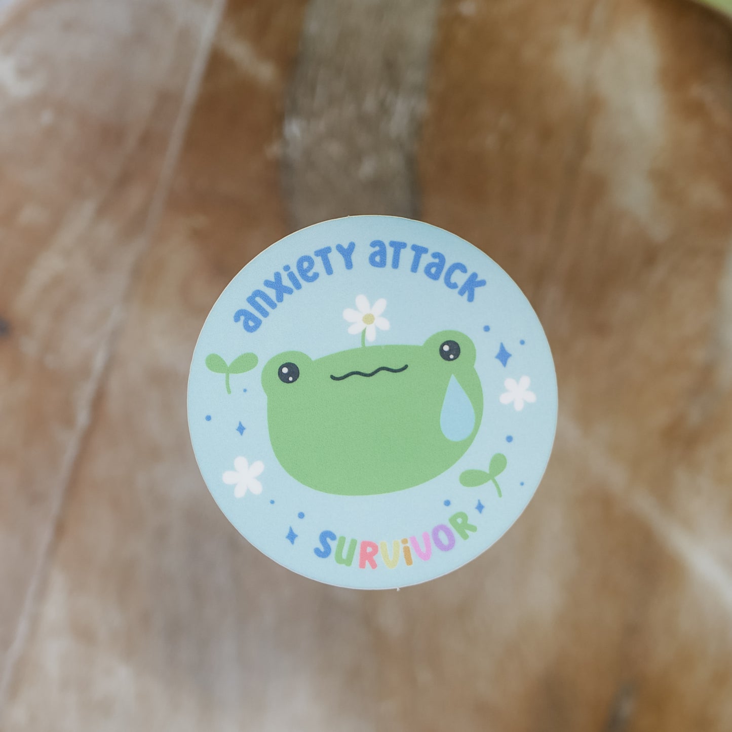 Anxiety Attack Survivor Froggy Sticker