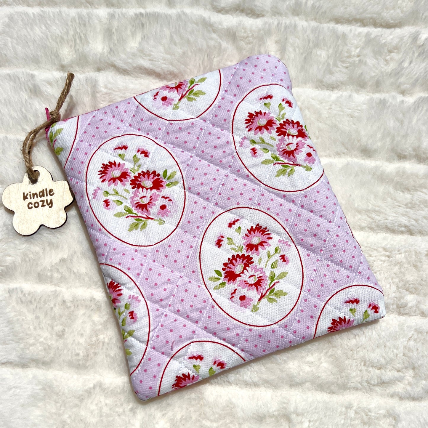 Kindle Quilted Sleeve - Rose