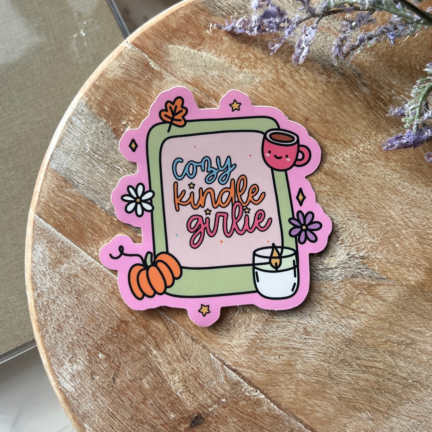 Cozy Kindle Girlie Sticker