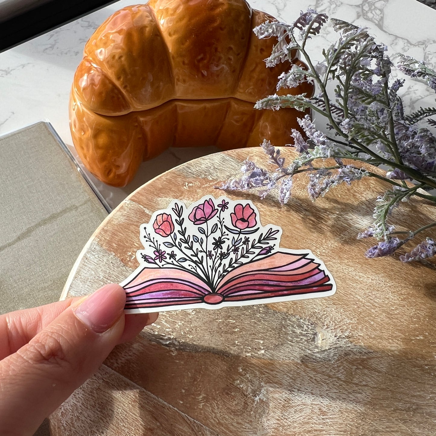 Blooming Book Sticker