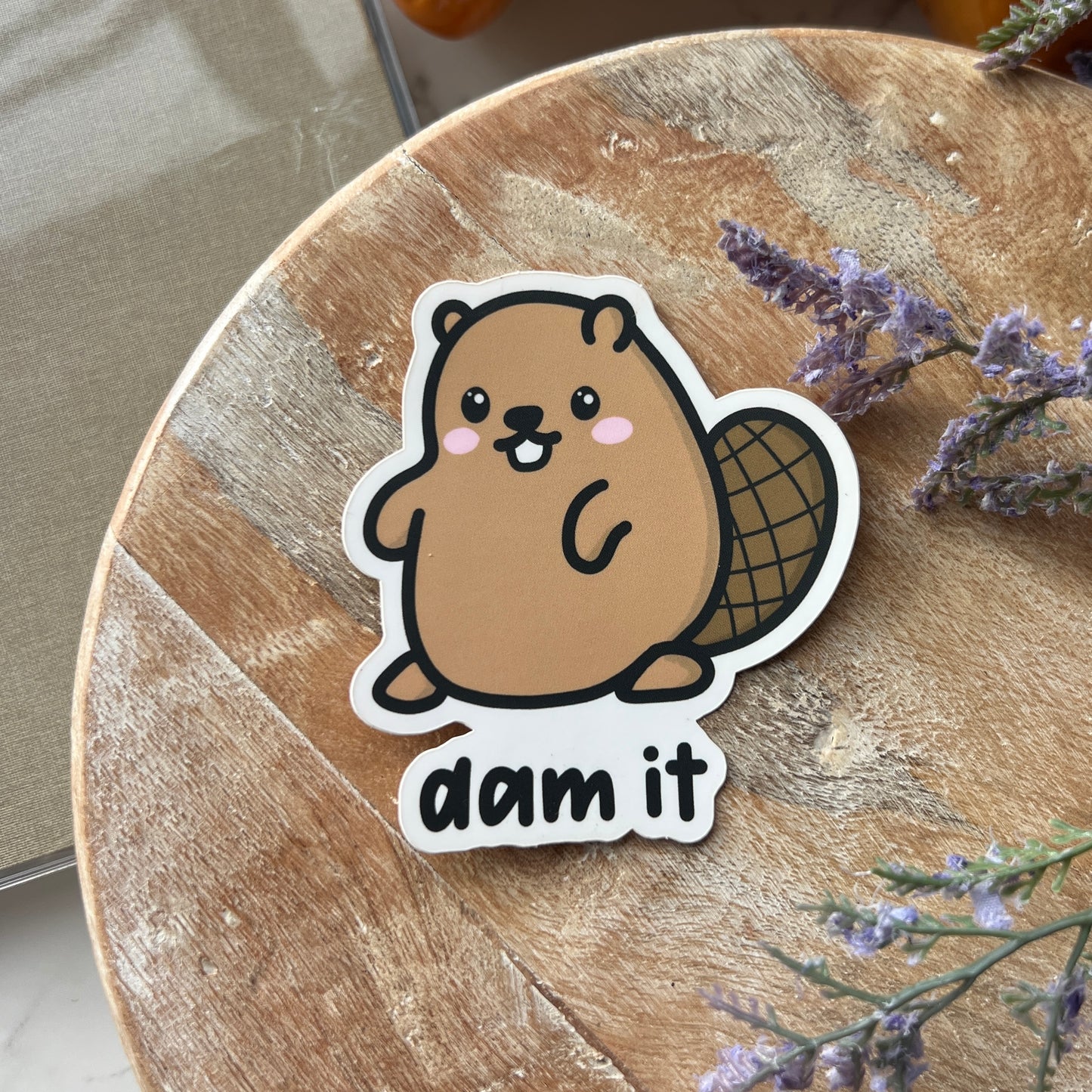 Dam It Sticker