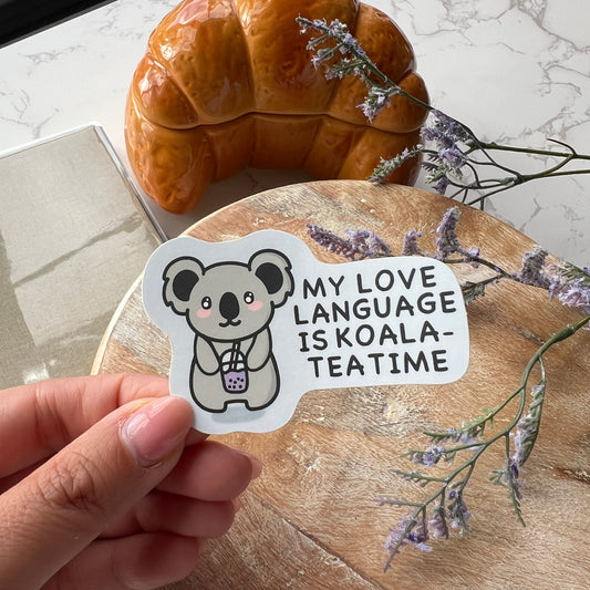 Koala-Tea Time Sticker