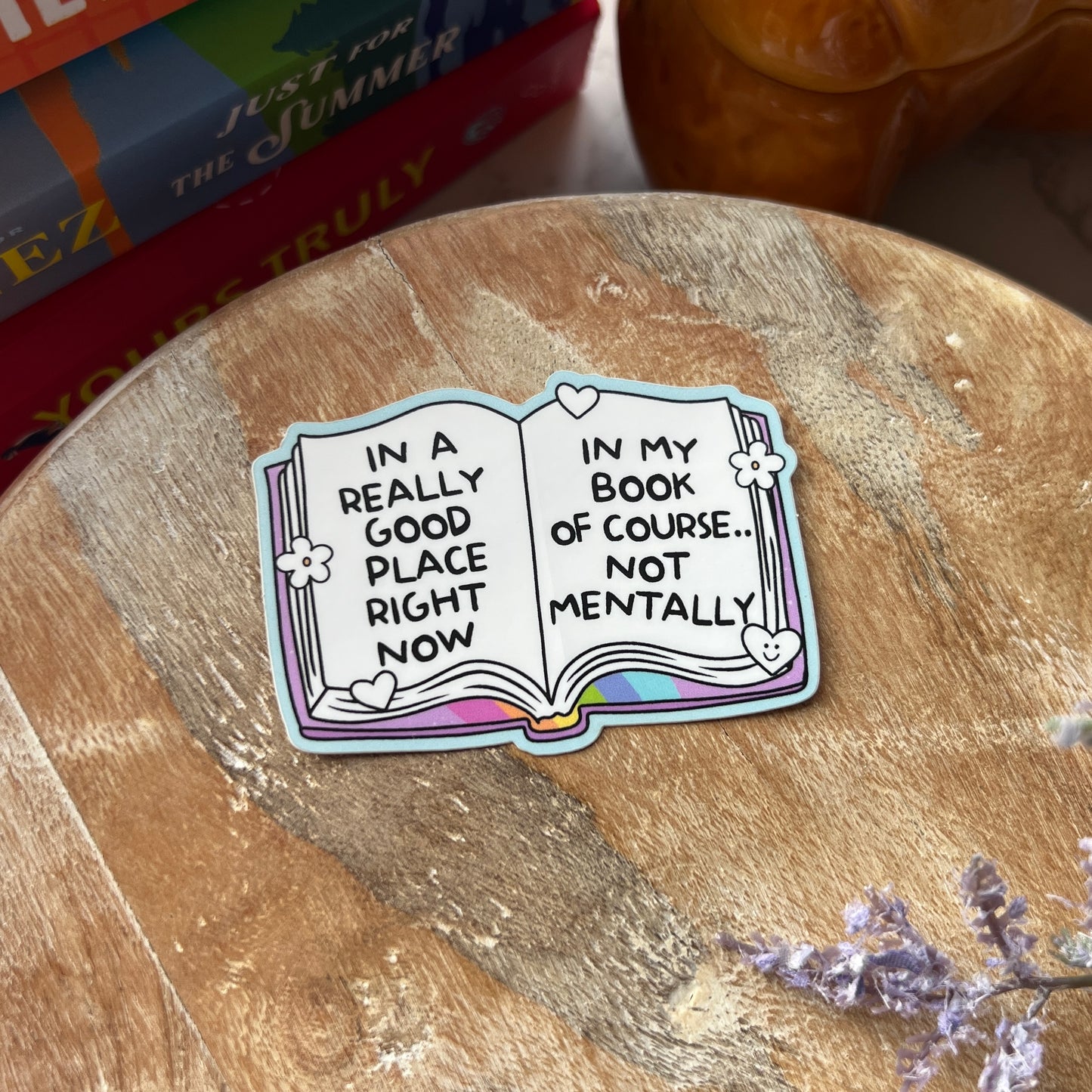 In A Really Good Place Book Sticker