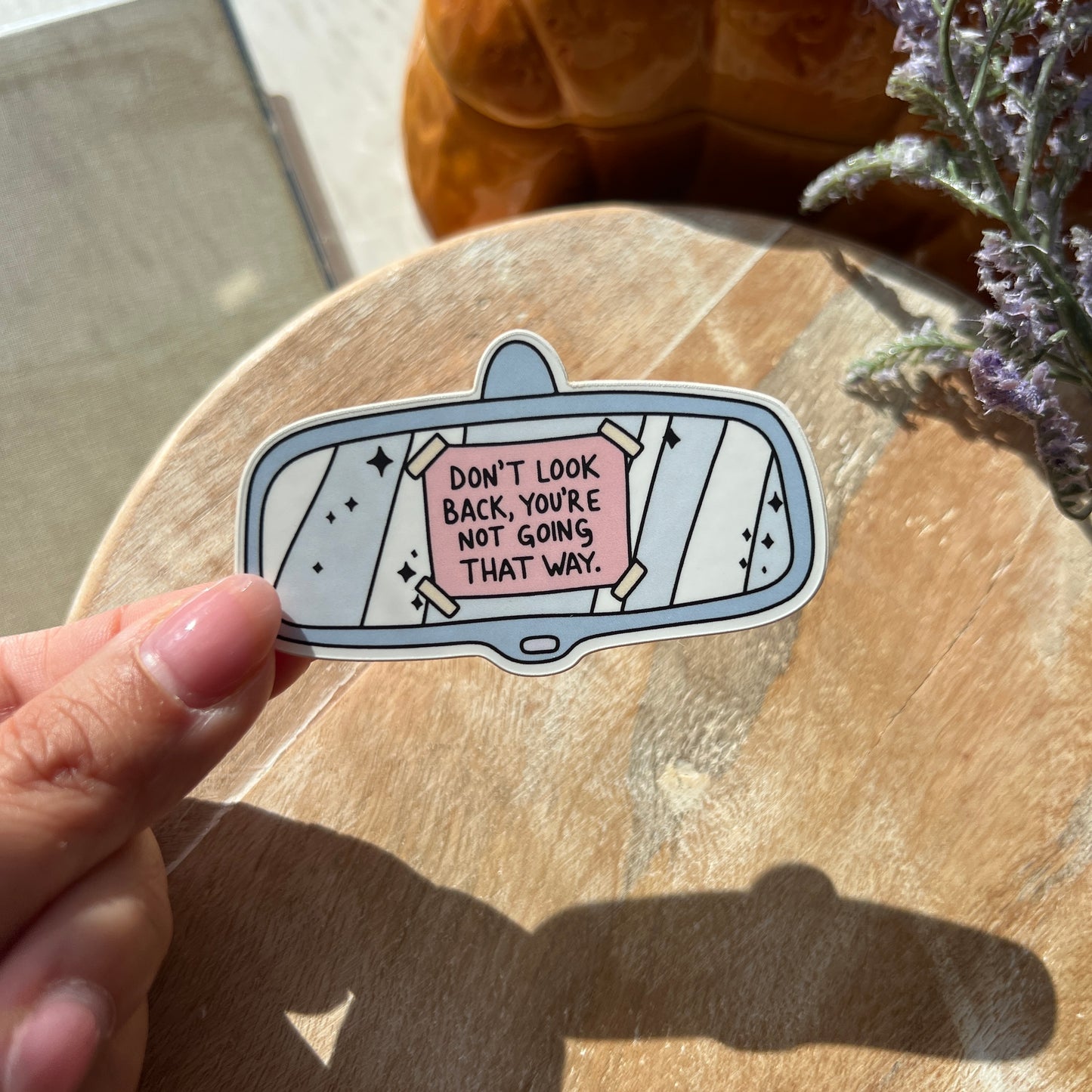 Rear View Mirror Sticker