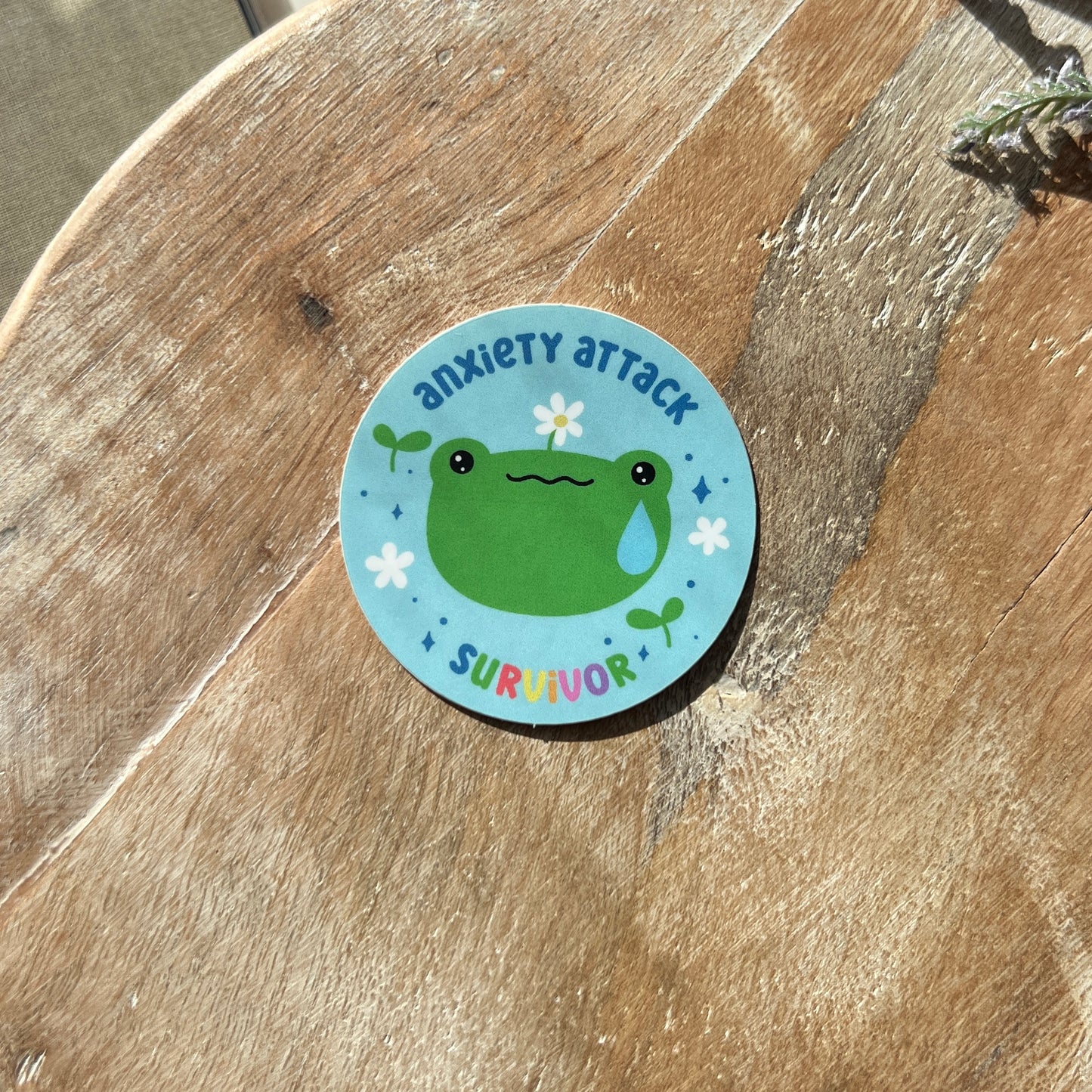 Anxiety Attack Survivor Froggy Sticker