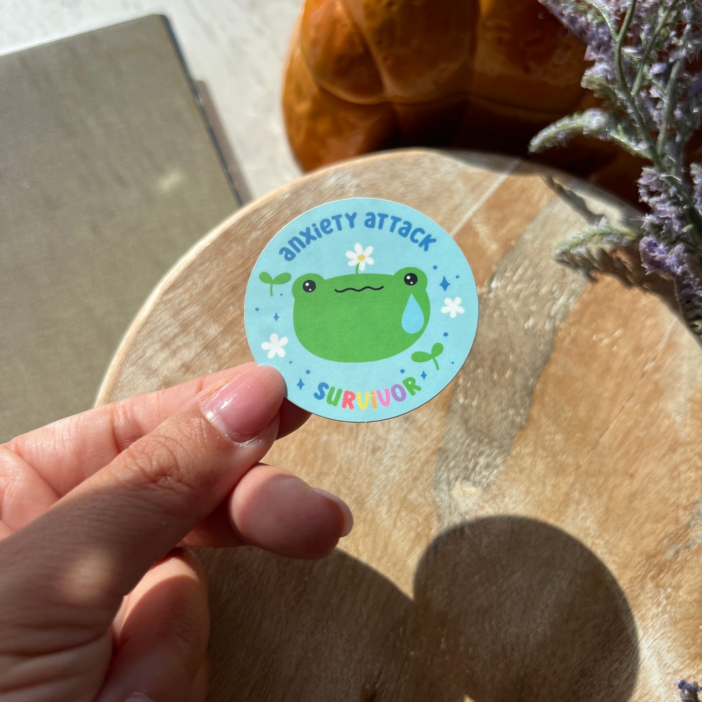 Anxiety Attack Survivor Froggy Sticker