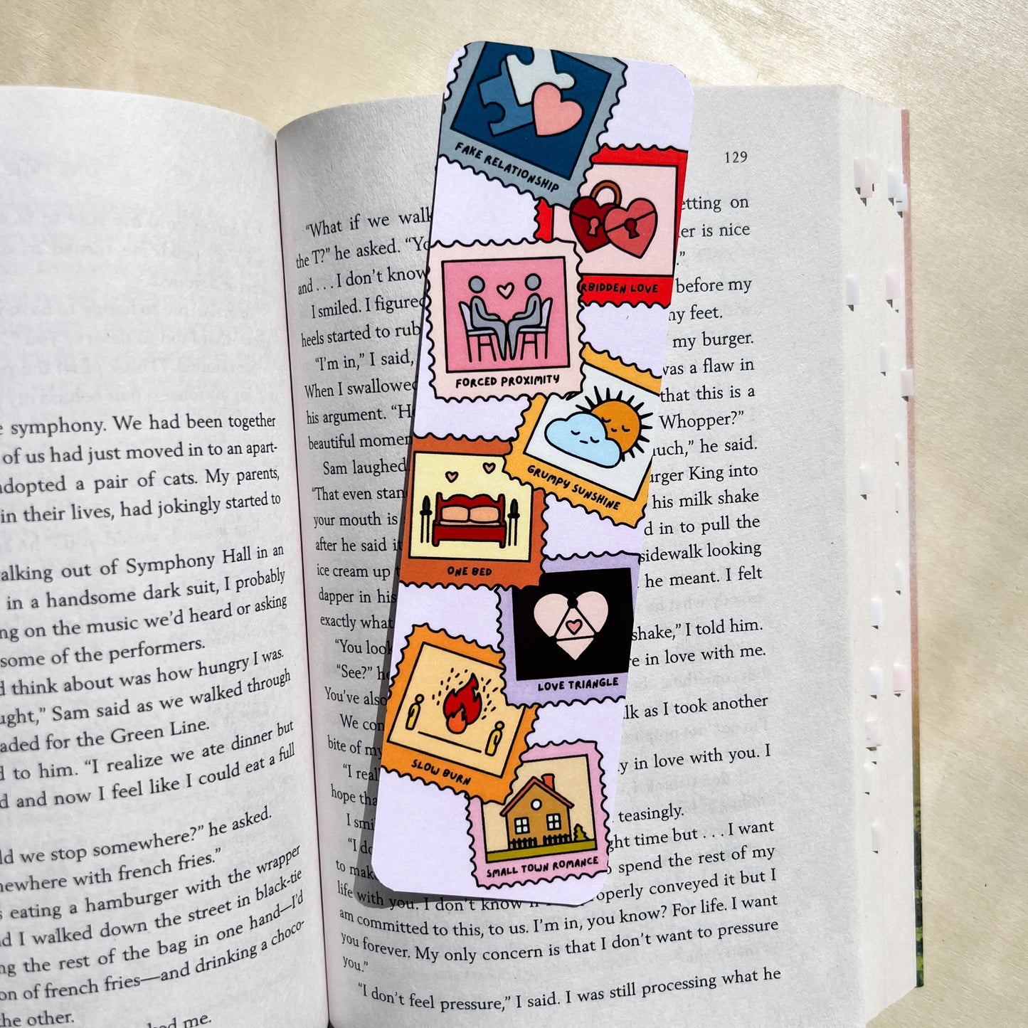 Romance Tropes Bookmark