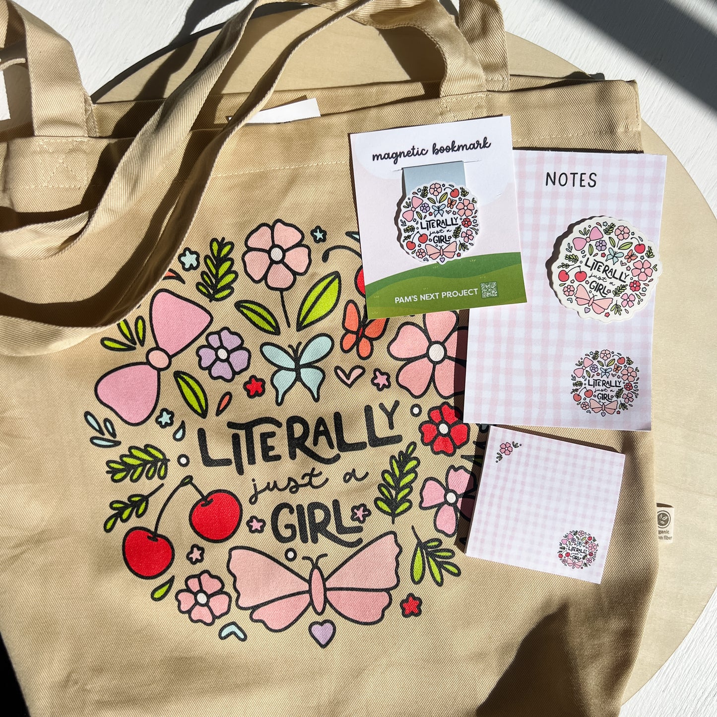 Literally Just a Girl Tote Bag