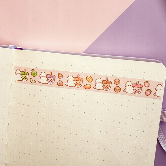 Boba Bunnies Washi Tape - @stickyriceco