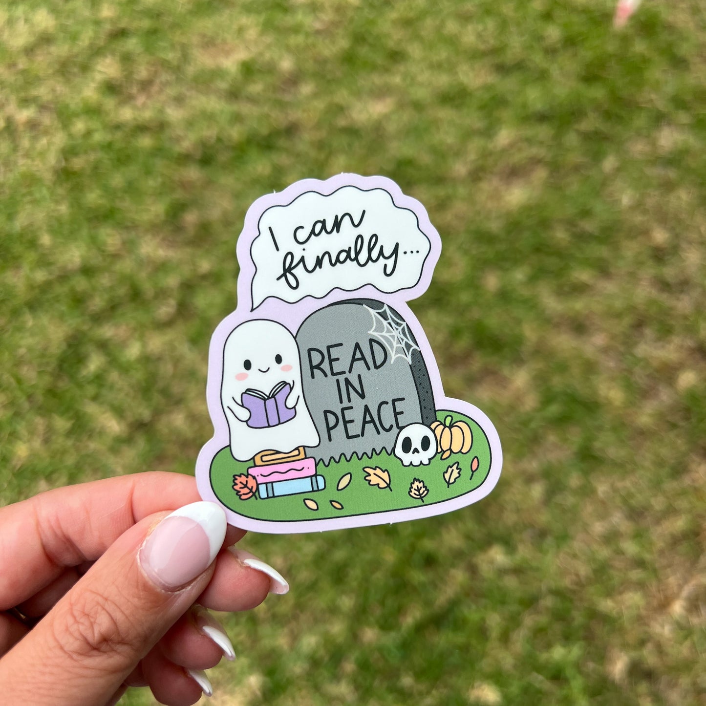 Read In Peace Sticker